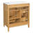 30" Natural Wood Grain Bathroom Vanity With Ceramic Sink, Solid Wood Frame, 1 Flip-Out Drawer & 1 Door Storage Rack & 2 Soft-Close Drawers (Wood / Light Wood)-326962769