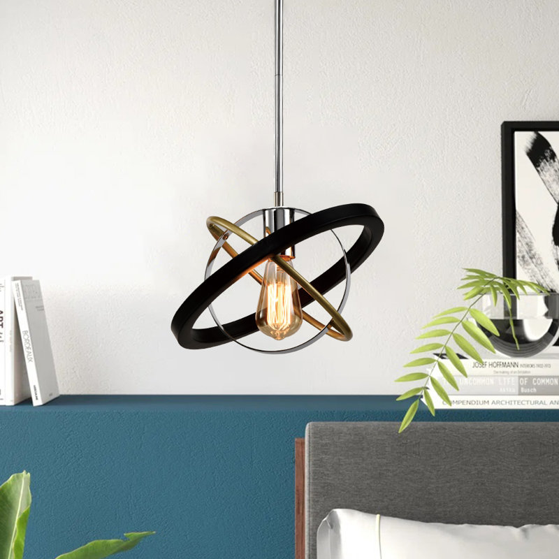 Randwick 1 - Light Black/Gold Pendant