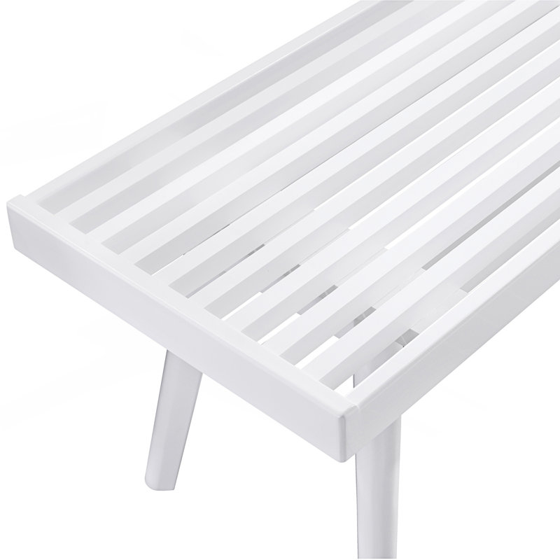 Slatted Bench, 17.53" H x 56.36" W x 16.51" D