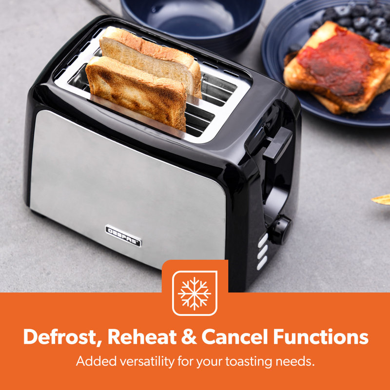 Geepas 2 Slice Bread Toaster & 1.7L Illuminating Electric Kettle Combo