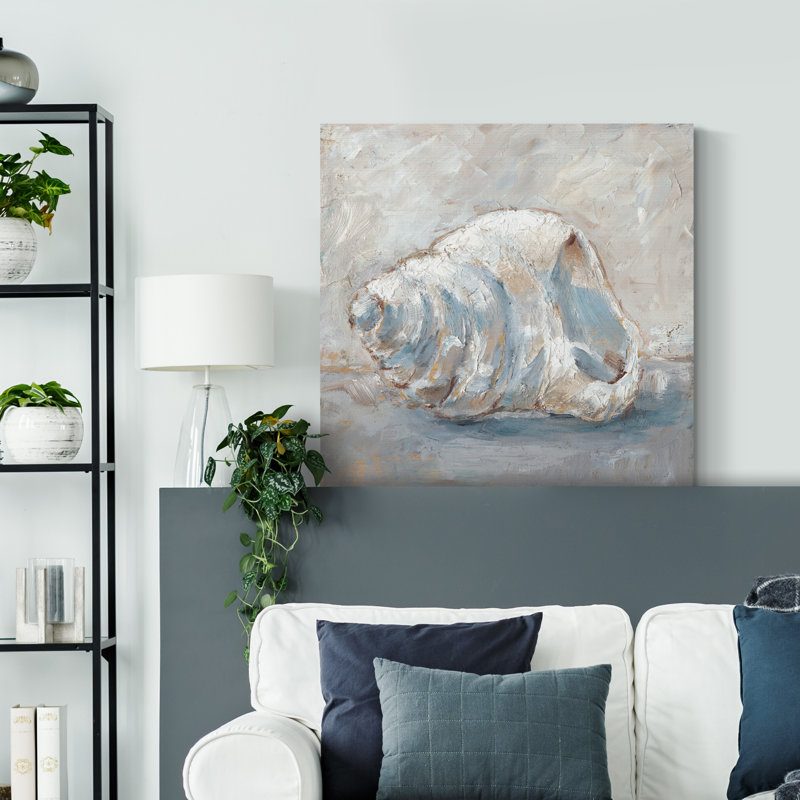 " Blue Shell Study IV ", 10" H x 10" W x 1.5" D