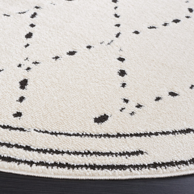 Simora Performance Geometric Rug, Round 6'7"
