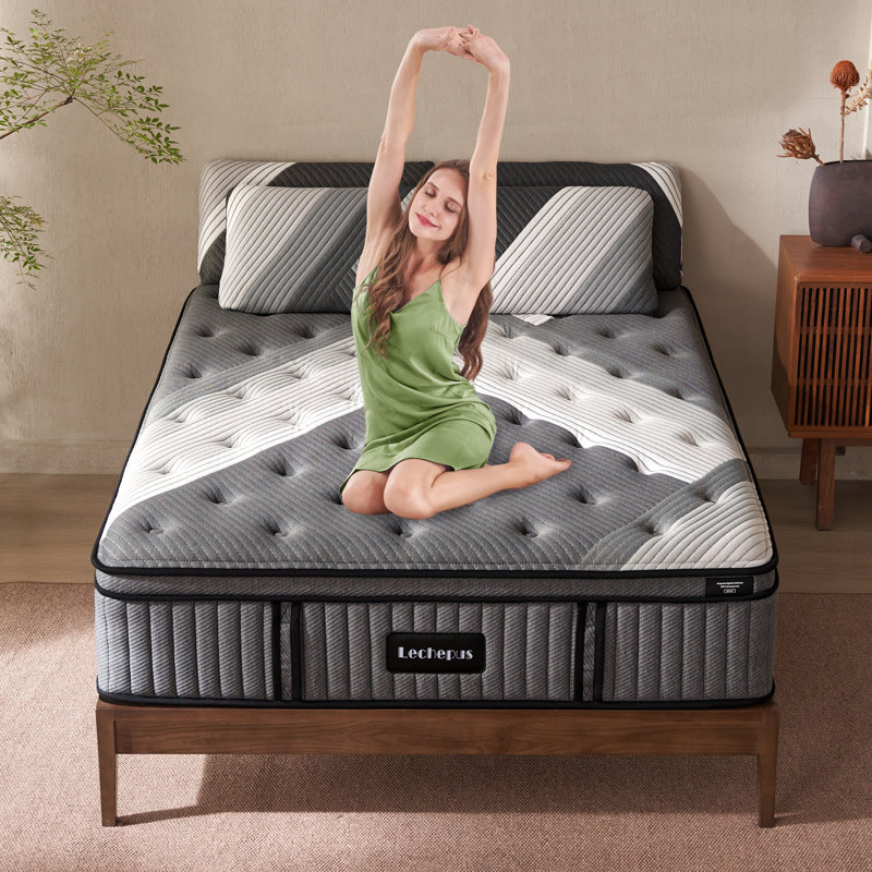 Matelas moelleux de luxe 14 ", Très grand californien