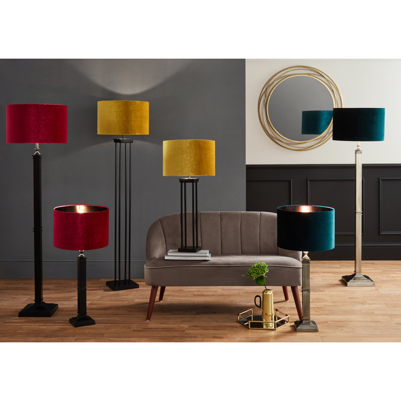 Aidric 143.5cm Matte Black Traditional Floor Lamp