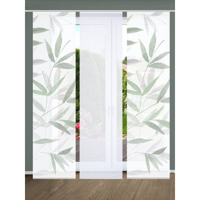 Polyester Semi Sheer Track Insert Sliding Panel
