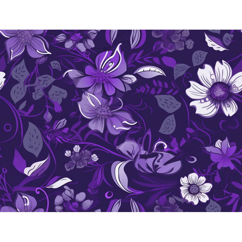 Natko Floral Shower Curtain, 73" H x 70" W