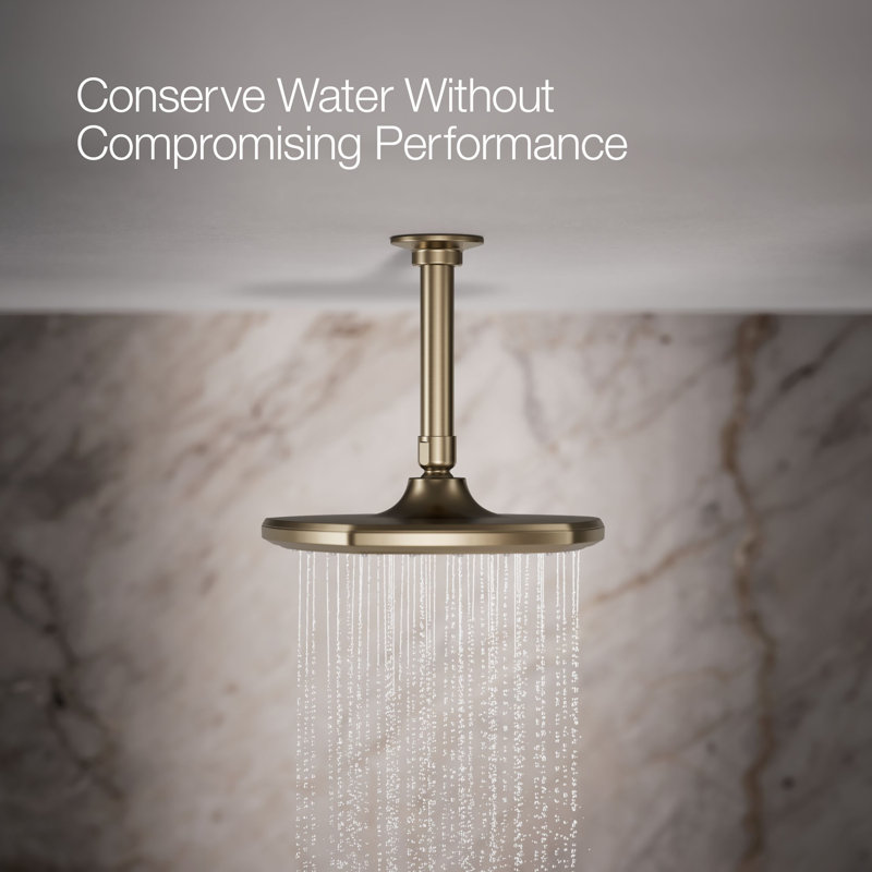 Occasion 8 In. Single-Function Rainhead, Vibrant Brushed Bronze, 1.75 GPM