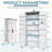 Kuehl 72" Craft Storage Cabinet with LED Lights & Adjustable Shelves, Multi-Purpose Cricut Cart Compatible with Cricut Machine, Scrapbooking Craft Room Storage Organizer-126717761
