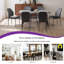 Table de salle à manger extensible de 55 po à 62,9 po avec chaise H 35 po-1503676791