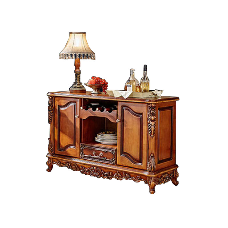 Armoire de rangement européenne en bois massif