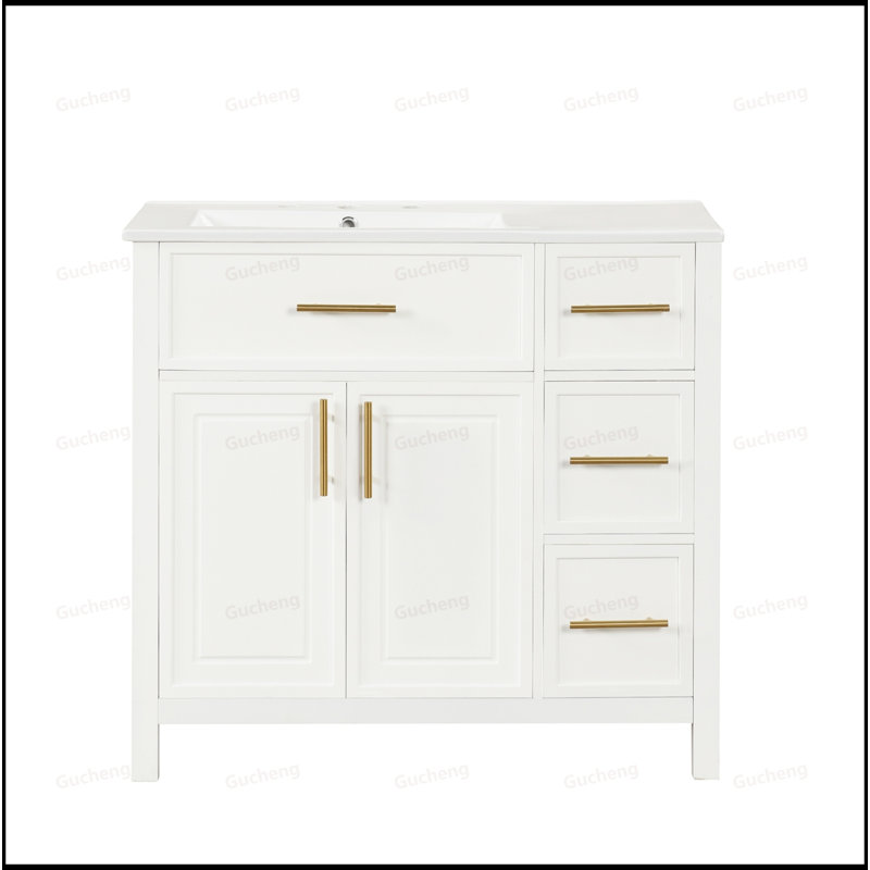 Meuble-lavabo 36 po avec trois tiroirs
