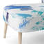 Chaise d'appoint, motif floral beige tapissé - motif floral beige II-88109692
