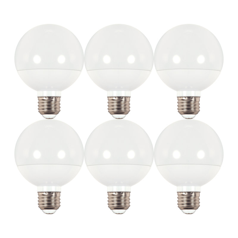 6 watts, ampoule à DEL G25 à intensité variable, culot E26 / moyen (standard), 2700 K