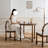 Brown Rectangular Solid Wood Dining table