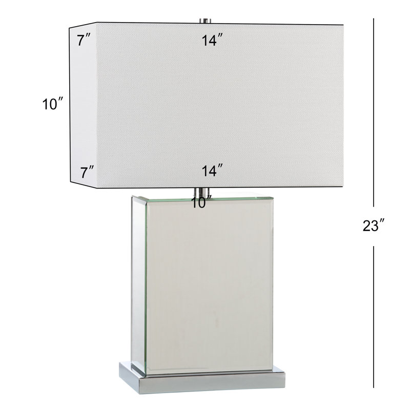 Ensemble de lampes de table 23 po blanc / crème