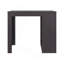 Îlot de cuisine, 4 tablettes, wengé noir