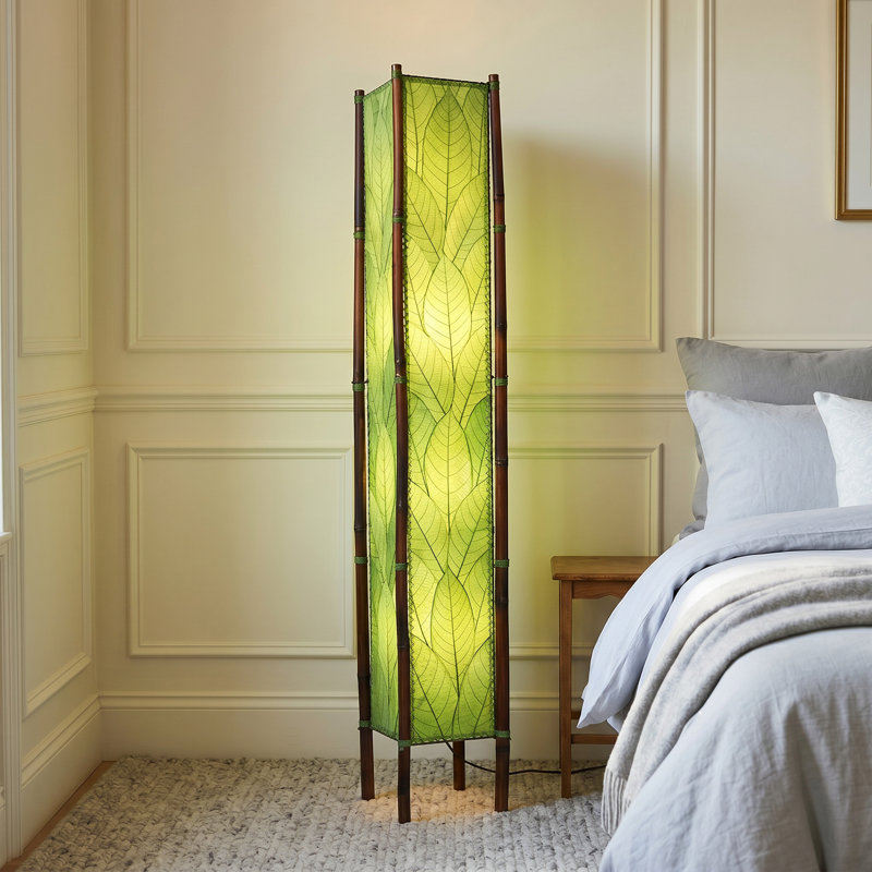 Lampe sur pied colonne 72 "Quintan, Vert