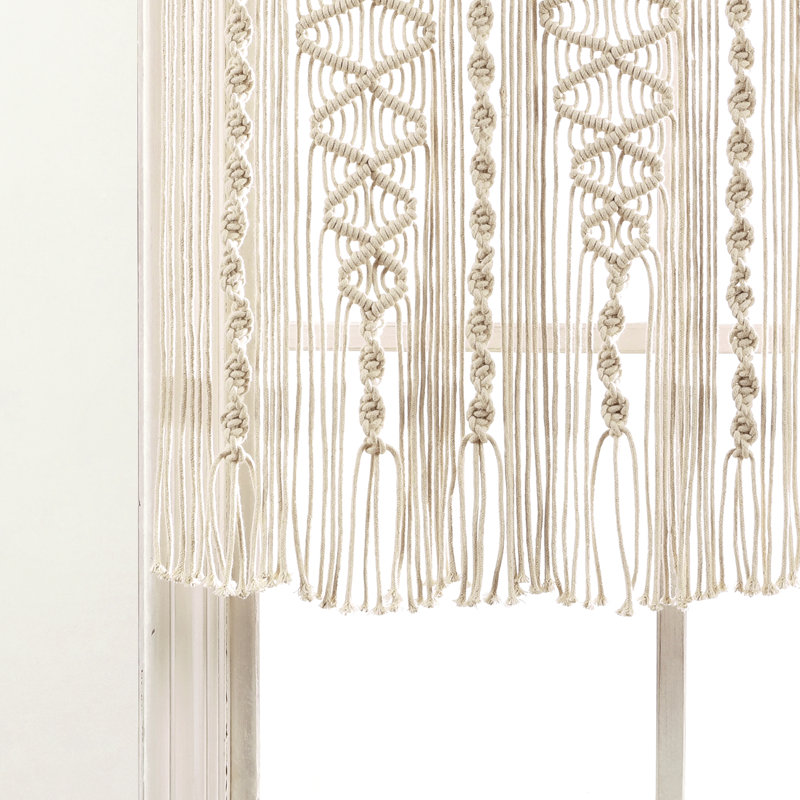 Cotton Tailored Window Valance, Ivory