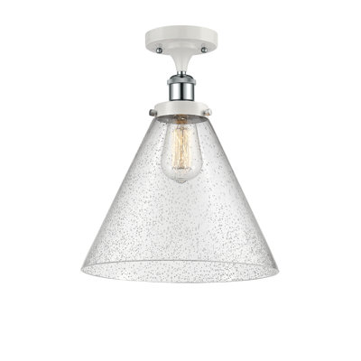 Alvonia Glass Semi Flush Mount