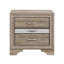 Table de chevet avec finition naturelle Ryder
