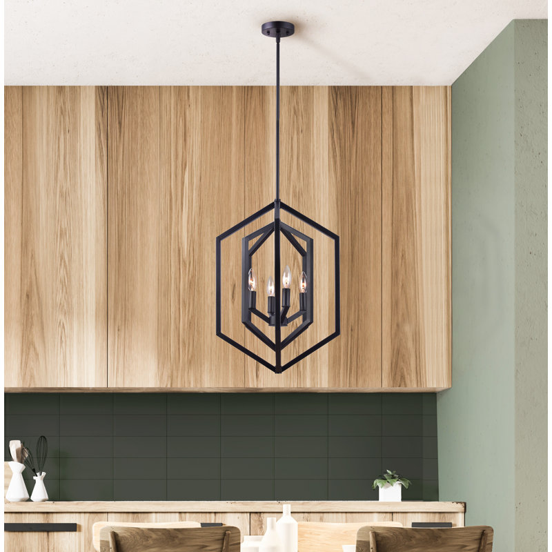 Zayd 4 - Light Dimmable Geometric Chandelier