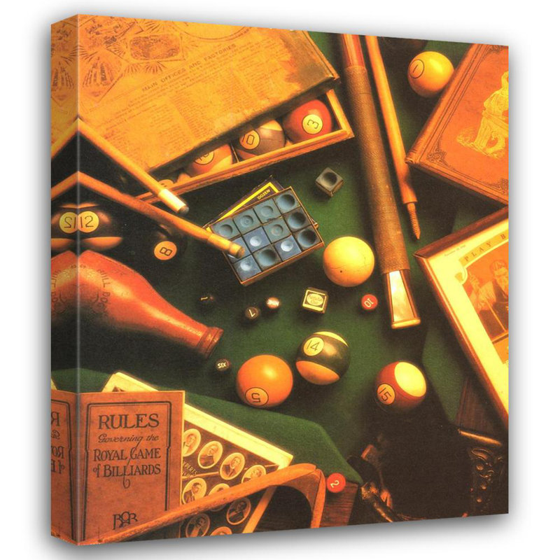 Billiards, 18" H x 15" W