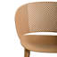 Chaise de salle à manger d'extérieur en plastique avec dossier perforé (table non incluse)-124591000