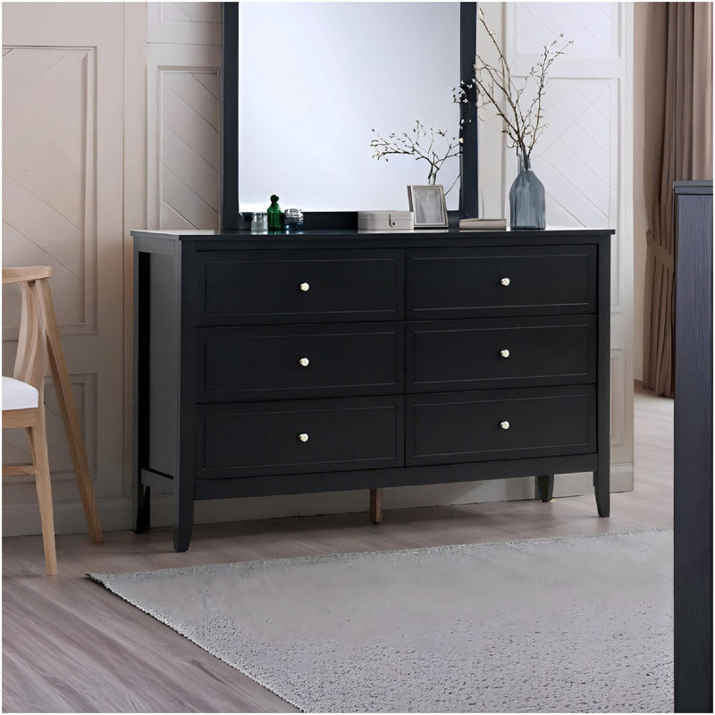 Commode Daniel G1313-D-50 (sans miroir), noir, Noir