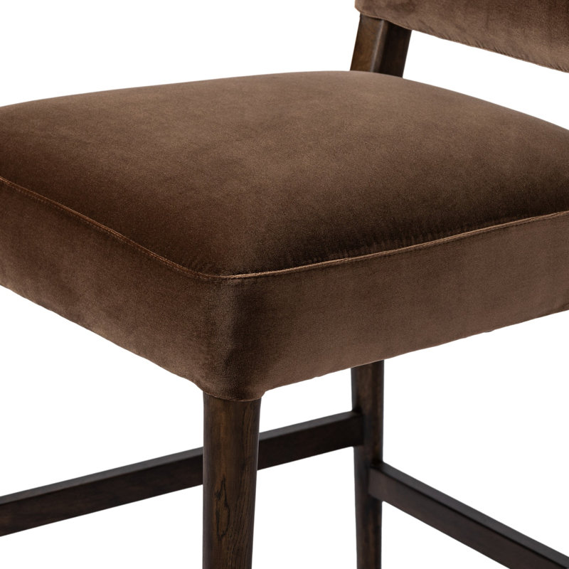 Abilene Stool-Somerton Ash, Counter Stool (27.13" Seat Height), Sapphire Coco, Burnt Oak