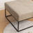 Cattibrie Leather Upholstered Square Ottoman-1863847707