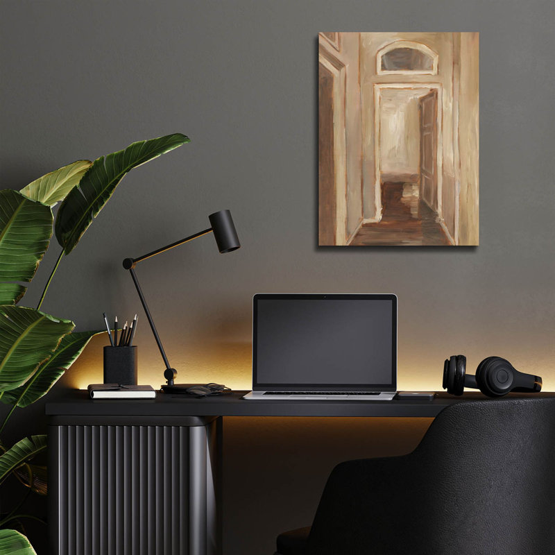 Art mural en verre Epic Art «Interior Door Study 2» par Ethan Harper, 12 po x 16 po