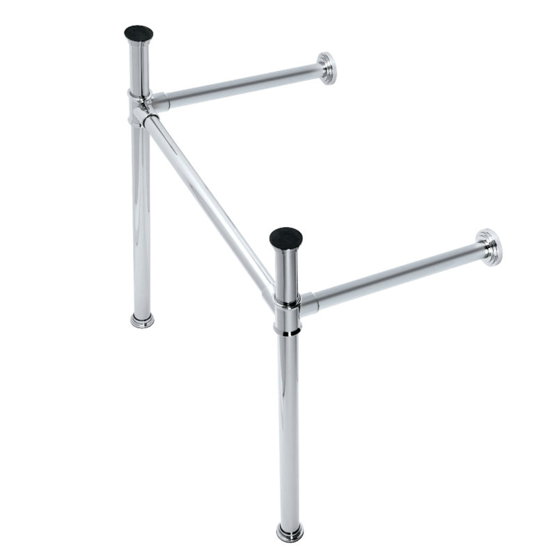Kingston Brass Fauceture Stainless Steel Console Sink Legs, Polished Chrome