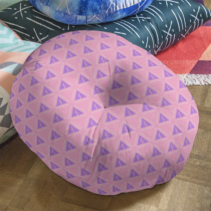 Coussin Theo Nath, 26 po x 26 po, Rose / Mauve