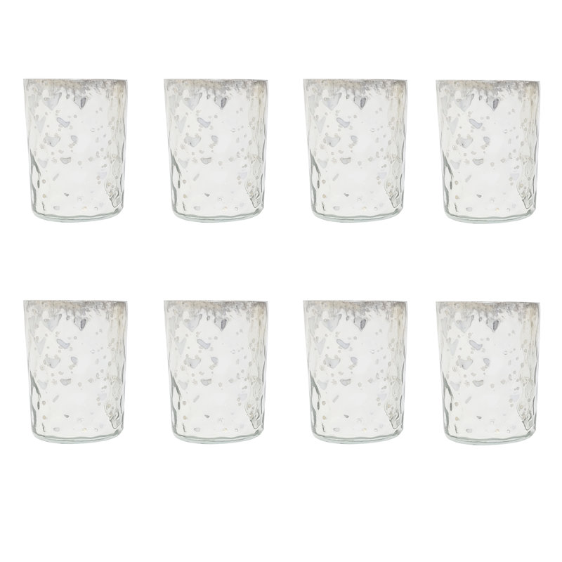 Porte-votive en verre tacheté