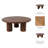 Faustine Round Mango Wood Coffee Table-1340437105