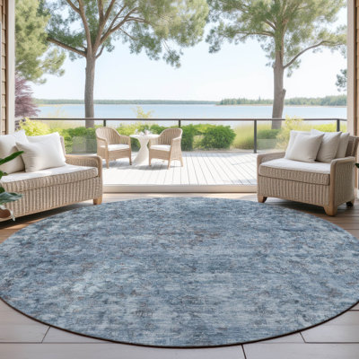 Tapis intérieur / extérieur bleu Felissae