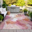 Tapis intérieur / extérieur rose lavable à la machine-111825046