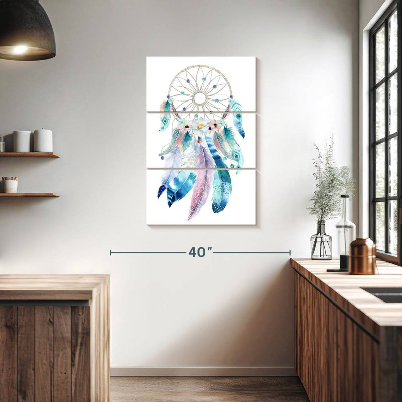 Capteur de rêves pastel Kerner, H 38 po x l 24 po