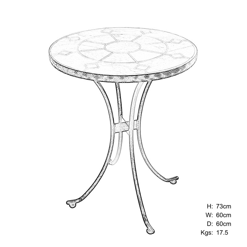 2 - Person Patio Dining Set with Round Table