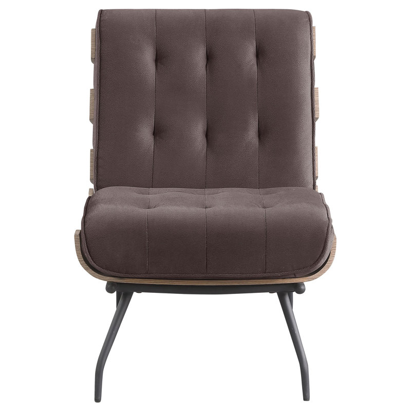 Fauteuil d'appoint sans accoudoirs Glendora, Polyester vert