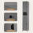 66.9" Gray Tall Bathroom Storage Cabinet with Adjustable Shelves Water-Resistant Freestanding Organizer for Over Toilet Kitchen Laundry Room & Hallway-1768039679