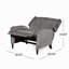 Fauteuil inclinable surdimensionné en tissu texturé-498436238