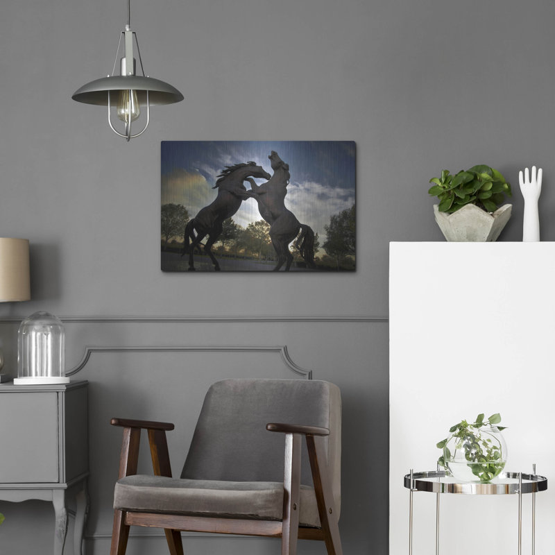 " Stallions " by SD Smart, 16" H x 24" W
