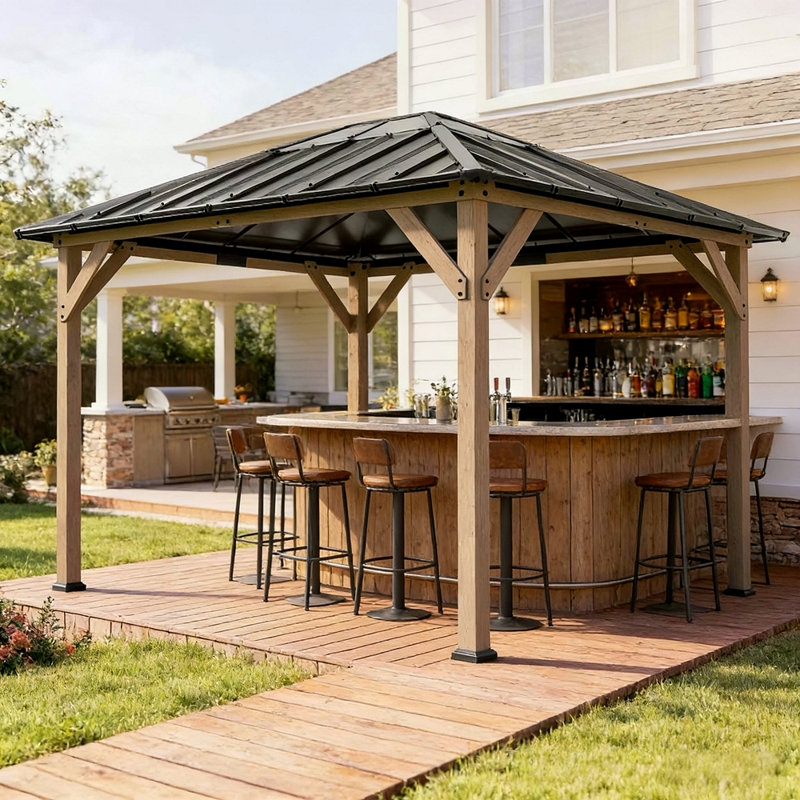 Spacious Outdoor Gazebo,Hardtop Gazebo