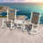 3-Piece HDPE & Wicker Rocking Chair Set - Oversized 380LB Capacity Rockers