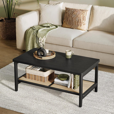 Alaura Coffee Table with Storage Shelf