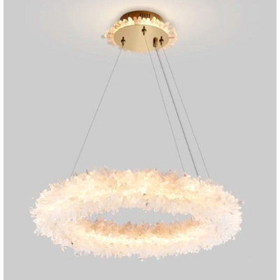 Lustre en cristal de quartz