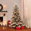 9' Lighted Artificial Spruce Christmas Tree