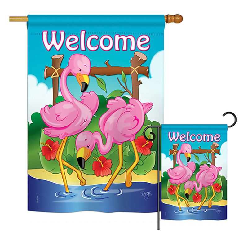 Drapeau de jardin en polyester 40 x 28 po Calvo
