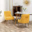 Chaise d'appoint en velours beige Baudel-1563904537